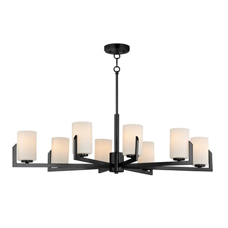 Maxim Lighting Dart 8-Light Chandelier, Black 21288SWBK